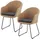 Juskys Cody Gartenstuhl 59 x 57 x 82 cm 2 St. natur
