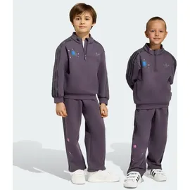 adidas Minecraft Loose Crew Set Trainingsanzug Schwarz 116