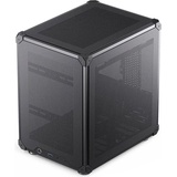 Jonsbo C6 Black Micro-Tower PC-Gehäuse, Gaming-Gehäuse Schwarz