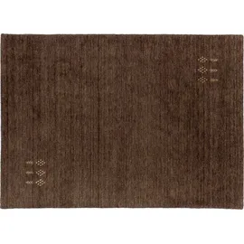 TEPGO Gabbeh-Teppich Tashi braun 90 cm x 160 cm