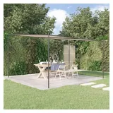 vidaXL Pavillon Beige 4x4 m 180 g/m2 Stoff und Stahl