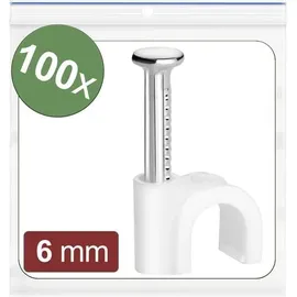 Quadrios 24CA419 Nagelschellen 24CA419 Bündel-Ø-Bereich 3 bis 6mm Weiß 100St.