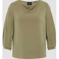 S.Oliver Loose-Fit-Shirt aus Interlockjersey mit Wasserfall-Ausschnitt 42