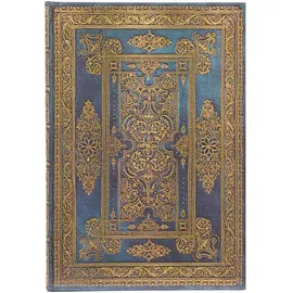 Paperblanks Blue Luxe (Luxe Design) Midi Unlined Hardback Journal (Elastic Band Closure): Hardcover mit Elastikbandverschluss
