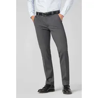 Meyer "Roma", Herren, Gr. 28, Normalgrößen, grau, 54% Polyester, 43% Wolle, 3% Elasthan, unifarben, slim fit lang, Hosen Anzughose, mit Französische Seitentaschen