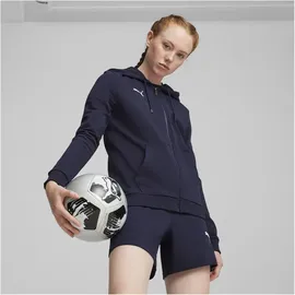 Puma teamGOAL Casuals Kapuzenjacke Damen 06 navy/white XXL