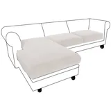 Rosnek Sofahusse Sofa Sitzbezug,Samt Sitzkissenbezug, Stretch,Schonbezug, Stretch Elastic Chaise Loung Sofahusse