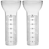 SMZhomeone Regenmesser Ersatzglas für Regenmesser Outdoor Niederschlagsmesser Glas Regenwassermesser 35 mm für Garten Bauernland Terrasse Garten Arbeit, Z2L3800B33F47I7YV8KOS6NO4V4MJ