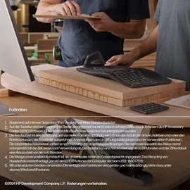 HP 965 Ergonomic Kabellose Tastatur schwarz