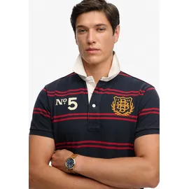 Superdry Double Emblem Rugby blau M