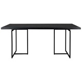 Dutchbone Esstisch CLASS BLACK mit Fischgrät Platte 220 x 90 cm von DutchBone