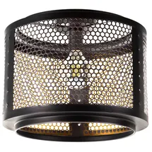 Nowa Vito 1x E27 rund schwarz/gold