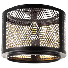 Nowa Vito 1x E27 rund schwarz/gold