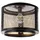 Nowa Vito 1x E27 rund schwarz/gold