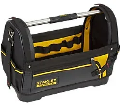 Stanley FATMAX Tragetasche, offen, Stoff/Kunststoff, 49,5 x 35 x 24 cm, Schwarz
