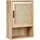 Beliani Bad-Wandschrank 40 cm Hellbraun
