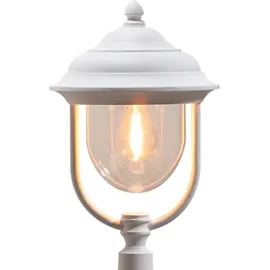 Konstsmide 2er-Set weiße Wegeleuchten PARMA aus Aluminium E27, IP43, H.: 118 cm