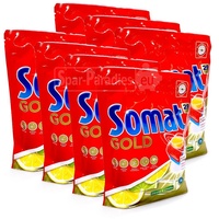 Somat Somat Gold Spülmaschinen-Tabs Zitrone & Limette, 29er Pack x 7 Spülmaschinentabs
