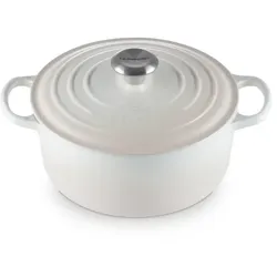 Le Creuset Gusseisen Topf 24 cm meringue / creme