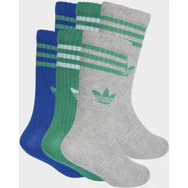 adidas 6 PACK - 3 Stripes CREW Socks multicolor 22-24