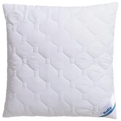 Beco Microfaserkissen » MF50, Bezug: Microfaser-Feinbatist«, Füllung: 100% Polyester, Bezug: 100% Polyester, (1 St.), Kopfkissen 40x80 cm, 80x80 cm, Kissen ist flauschig und stützend, 531951-0 weiss