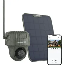 Reolink Wildkamera 4K 8MP Überwachungskameras 3G/4G LTE mit 360o Rundumsicht,No-Glow,Tiererkennung, 355°/90° Schwenk,Bewegungsmelder,2-Weg-Audio