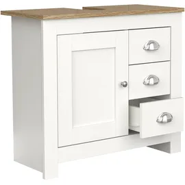 VCM Waschbeckenunterschrank 1 Auszug 65 x 0 x 30 cm Weiß