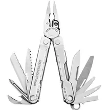 Leatherman Rebar Nylon Sheath Cardboard Multitool - Stainless Steel - Nylon Sheath and cardboard box