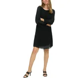S.Oliver Plisseekleid Minikleid Schwarz 44