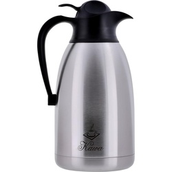 Promis Tischthermoskanne TMH-20BK Kaffee 2 l Silber, Thermoskanne, Silber