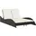 vidaXL Sonnenliege Doppelliege 114 x 205 x 73 cm Schwarz
