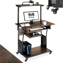 Tectake Schreibtisch Fife Dunkelbraun