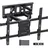 PERLESMITH TV Wandhalterung, für 37-85 Zoll Fernseher bis zu 60 kg, Schwenkbar Neigbar TV Halterung 55 65 Zoll, Wandhalterung Fernseher Max. VESA 600x400 mm