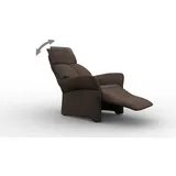 Relaxsessel ALINA "Savin", braun (dunkelbraun xbo 4), B:84cm H:114cm T:90cm, Struktur fein XBO (100% Polyester), Sessel, in Größe L, Liegefläche 185cm, verstellbar, optional mit Aufstehhilfe