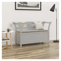 VidaXL Sitzbank Grau 107x45x75,5 cm Massivholz Tanne