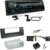 Kenwood KDC-BT560DAB Bluetooth DAB USB Einbauset für BMW 5er E39 bis 09/2000