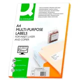 Q-Connect KF10662 Inkjet+Laser+Kopier-Etiketten - 210,0x148,5 mm weiß, 200 Stück/100