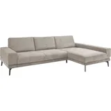 Set One by Musterring Ecksofa SO 3600 optimaler Sitzkomfort in Federkern o. Kaltschaum, 2 Sitzhöhen, Sitzhöhe 44 cm, Kaltschaum, B 293 x T 180 cm, Kama stone grau