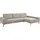 Set One by Musterring Ecksofa SO 3600 optimaler Sitzkomfort in Federkern o. Kaltschaum, 2 Sitzhöhen, Sitzhöhe 44 cm, Kaltschaum, B 293 x T 180 cm, Kama stone grau