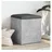 vidaXL Sitzbank Mit Stauraum Betongrau 42 x 42 x 45 cm