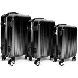 Hti-Living High Level Koffer-Set 3-tlg. schwarz
