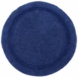 Homescapes Badematte Dunkelblau Ø 80 cm