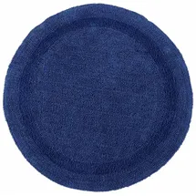 Homescapes Badematte Dunkelblau Ø 80 cm