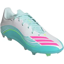adidas F50 Messi League MG/FG Herren Cloud White/Lucid Pink/Flash Aqua 48 2/3