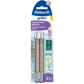 Pelikan Bleistift griffix HB 2 St. Braun