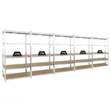Proregal Mega Deal 5x Schwerlastregal Giant Ragnar HxBxT 200 x 120 x 50 cm Fachlast 175 kg Verzinkt