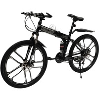 Begoniape 26 Zoll Schaltung Mountainbike, 21 Gang Scheibenbremse MTB Mountain Fahrrad, 130kg Belastbarkeit Geschwindigkeits-Klapprad Fahrräder, Fahrrad für Herren Damen Heranwachsende...