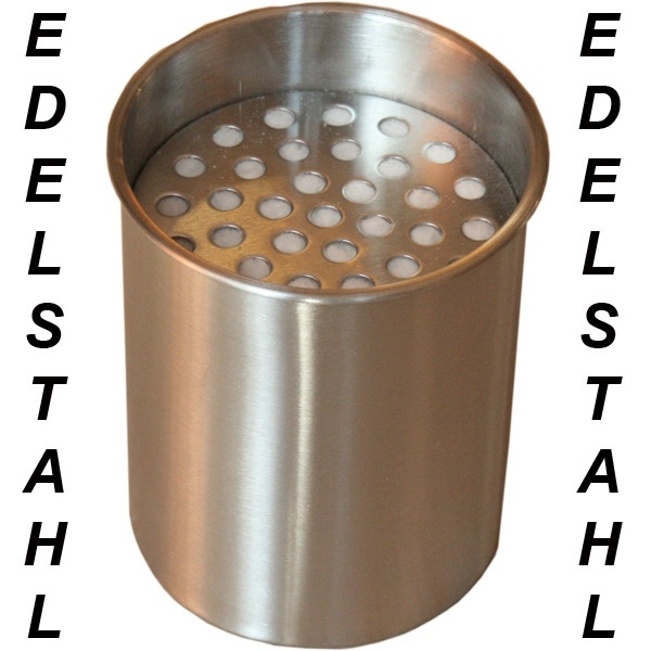 Edelstahl Dose 0,45 l NEU Bio Ethanol EdelstahldoseEdelstahl Dose 0,45 mit Wolle