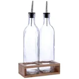 Quid Naturalia Öl- und Essig-Set, Glas, 500 ml, transparent