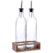 Quid Naturalia Öl- und Essig-Set, Glas, 500 ml, transparent